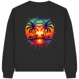 Tropical Sunset - Womens Organic Boxcut Sweatshirt