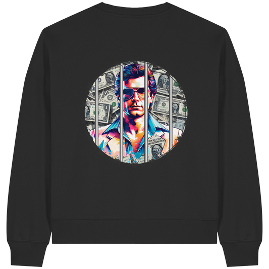 Money Maker - Womens Organic Boxcut Sweatshirt