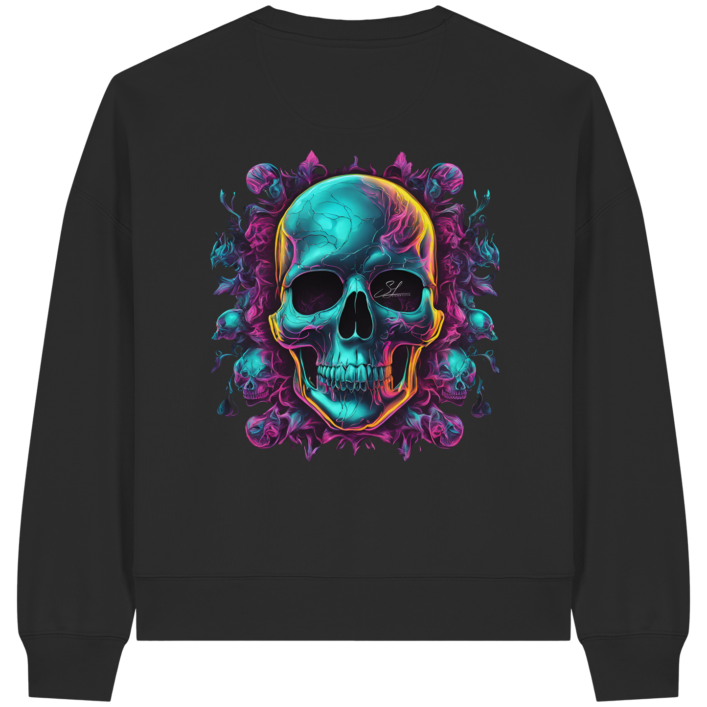 Galactic Skull - Womens Organic Boxcut Sweatshirt