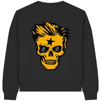 Golden Skull Dreams - Womens Organic Boxcut Sweatshirt