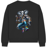Elephant Warrior - Womens Organic Boxcut Sweatshirt