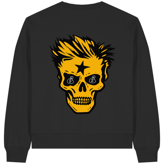 Golden Skull - Womens Organic Boxcut Sweatshirt