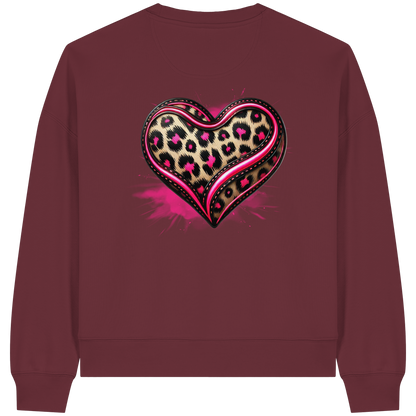 Wild Heart - Womens Organic Boxcut Sweatshirt