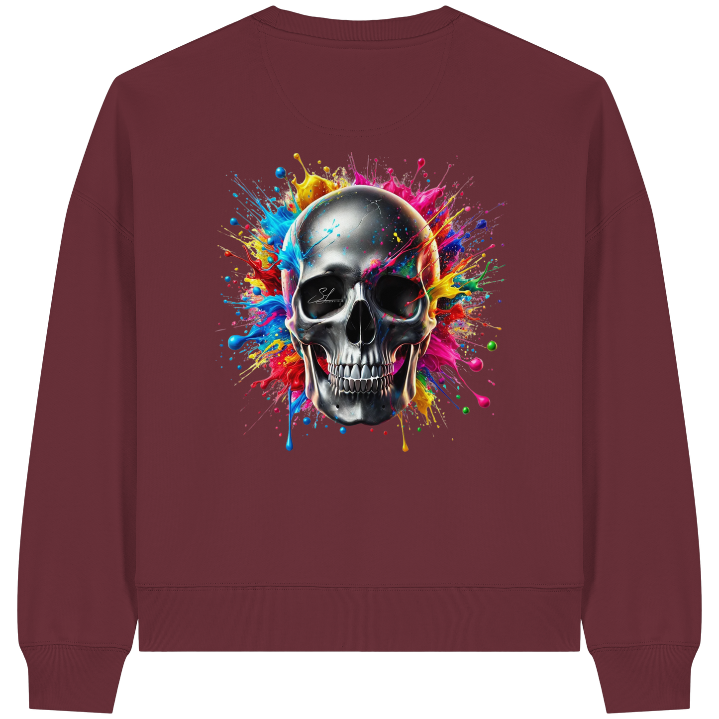 Explosion of Life - Womens Organic Boxcut Sweatshirt