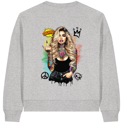 Ink Queen - Womens Organic Boxcut Sweatshirt