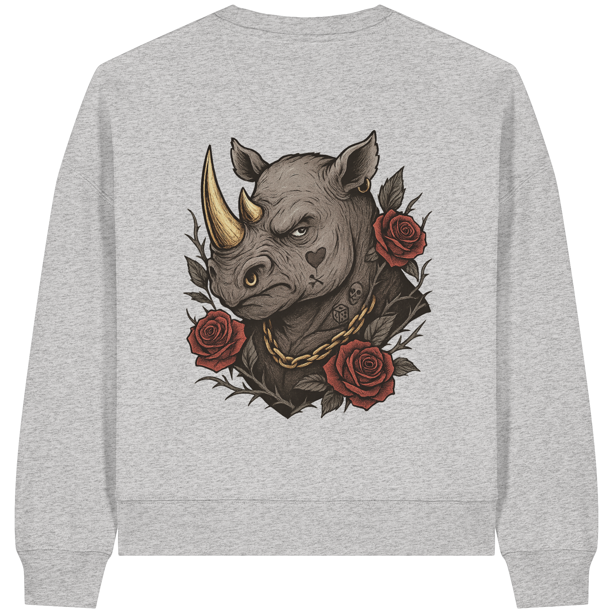Inked Rhino - Womens Organic Boxcut Sweatshirt