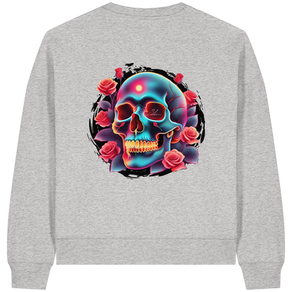 Glow Skull - Womens Organic Boxcut Sweatshirt