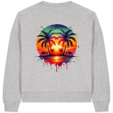 Tropical Sunset - Womens Organic Boxcut Sweatshirt