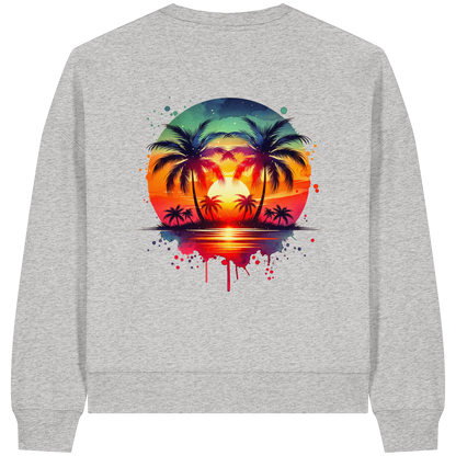 Tropical Sunset - Womens Organic Boxcut Sweatshirt