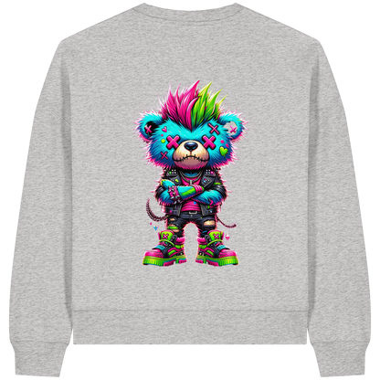 Punk Neon Teddy - Sweat-shirt bio Boxcut pour femme