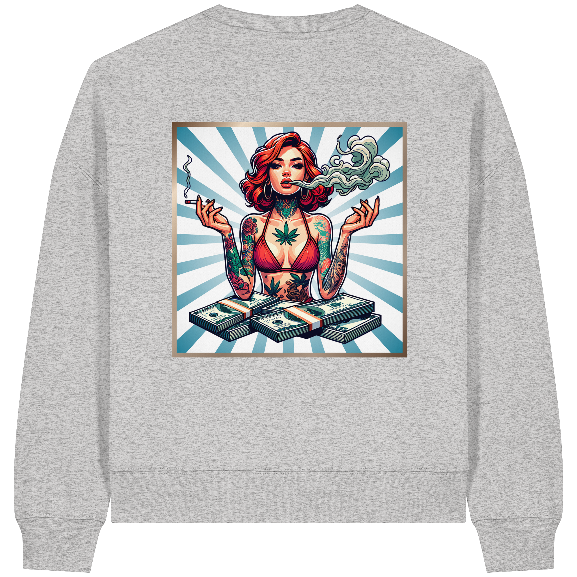 Rebel Rich - Sweat-shirt Boxcut bio pour femme