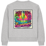 Summer Party Vibes - Womens Organic Boxcut Sweatshirt
