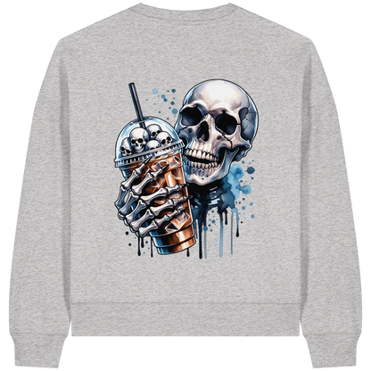 Chill Skull - Womens Organic Boxcut Sweatshirt