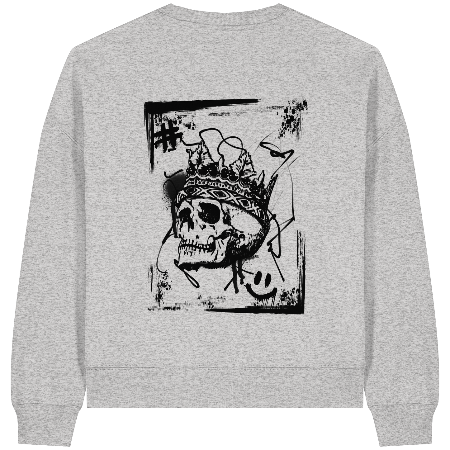 Monarch of Darkness - Womens Organic Boxcut Sweatshirt
