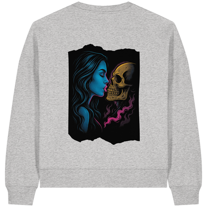 Kissing Skull - Womens Organic Boxcut Sweatshirt