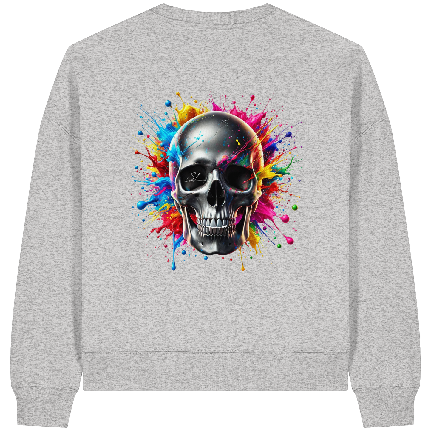 Explosion of Life - Womens Organic Boxcut Sweatshirt