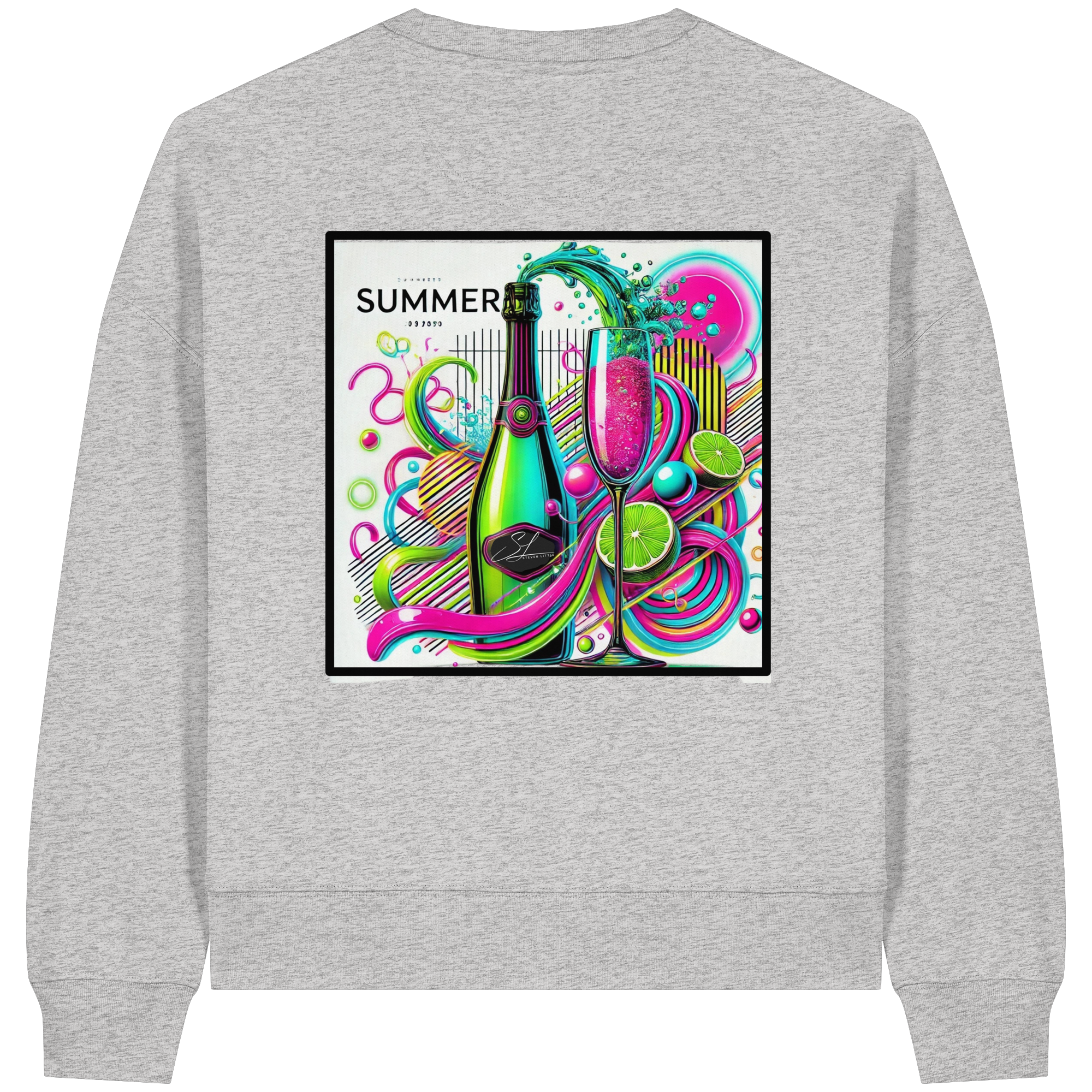 Neon Fresh - Womens Organic Boxcut Sweatshirt