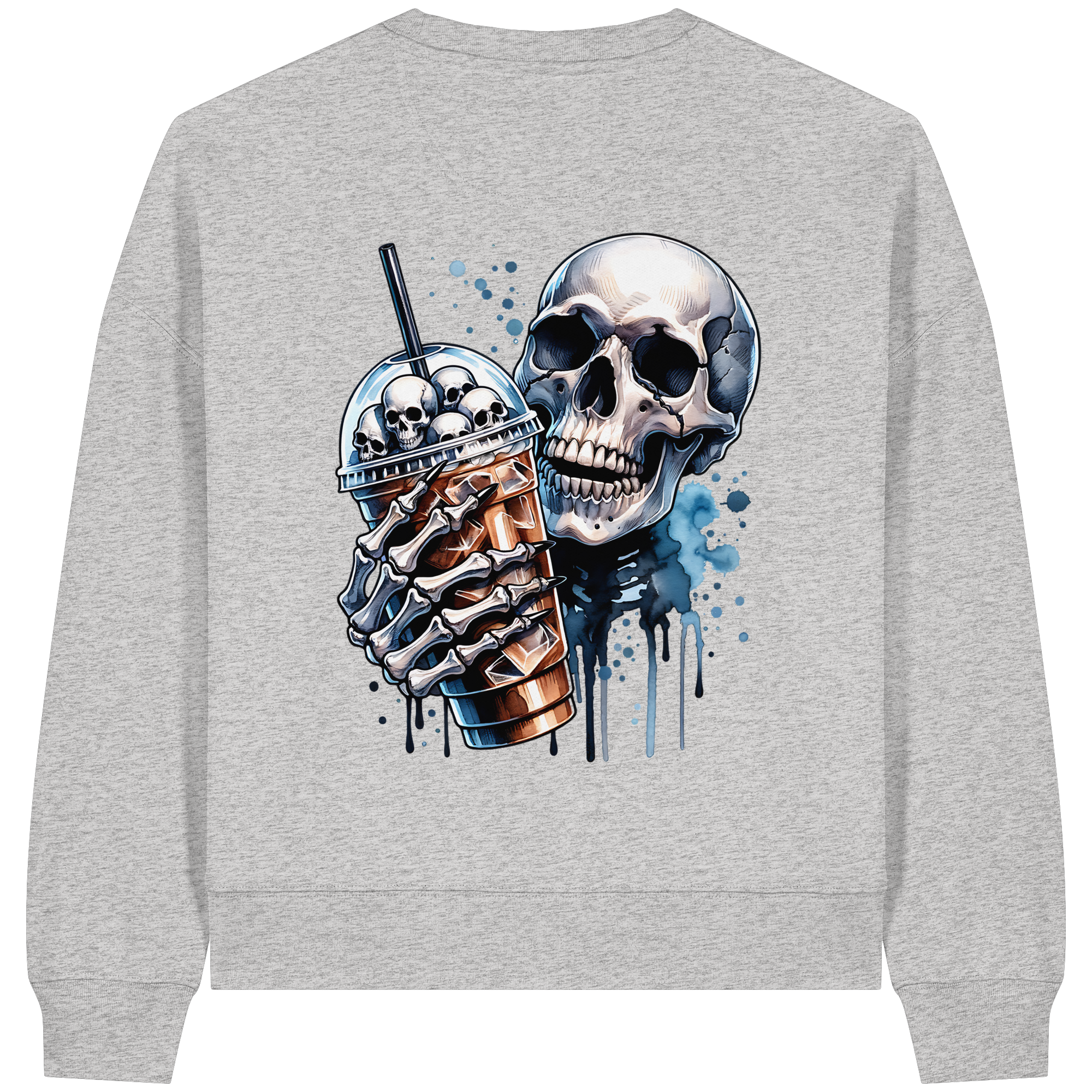 Chill Skull - Womens Organic Boxcut Sweatshirt