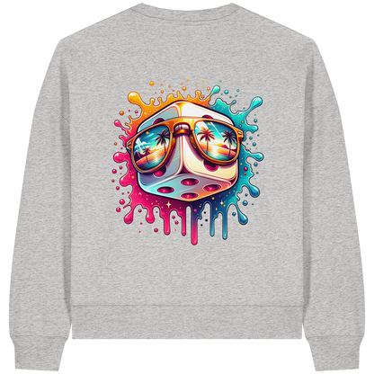 Sunset Vibes Dice - Womens Organic Boxcut Sweatshirt