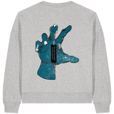 Statement Hand - Womens Organic Boxcut Sweatshirt