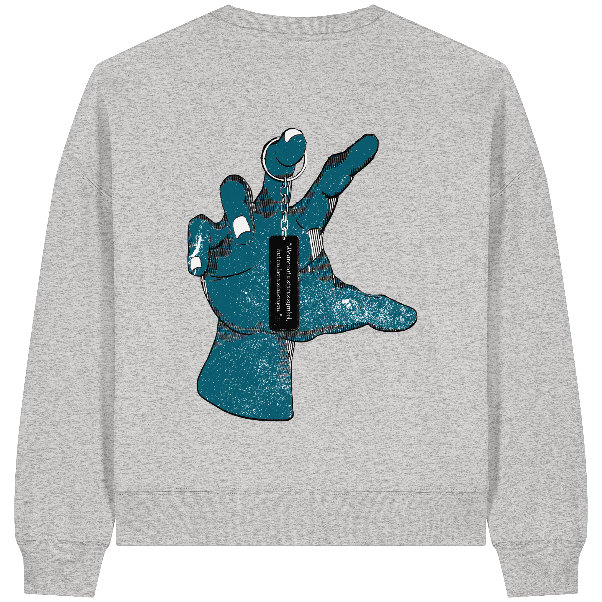 Statement Hand - Sweat-shirt boxcut bio pour femme