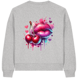 Cherry Kisses - Womens Organic Boxcut Sweatshirt