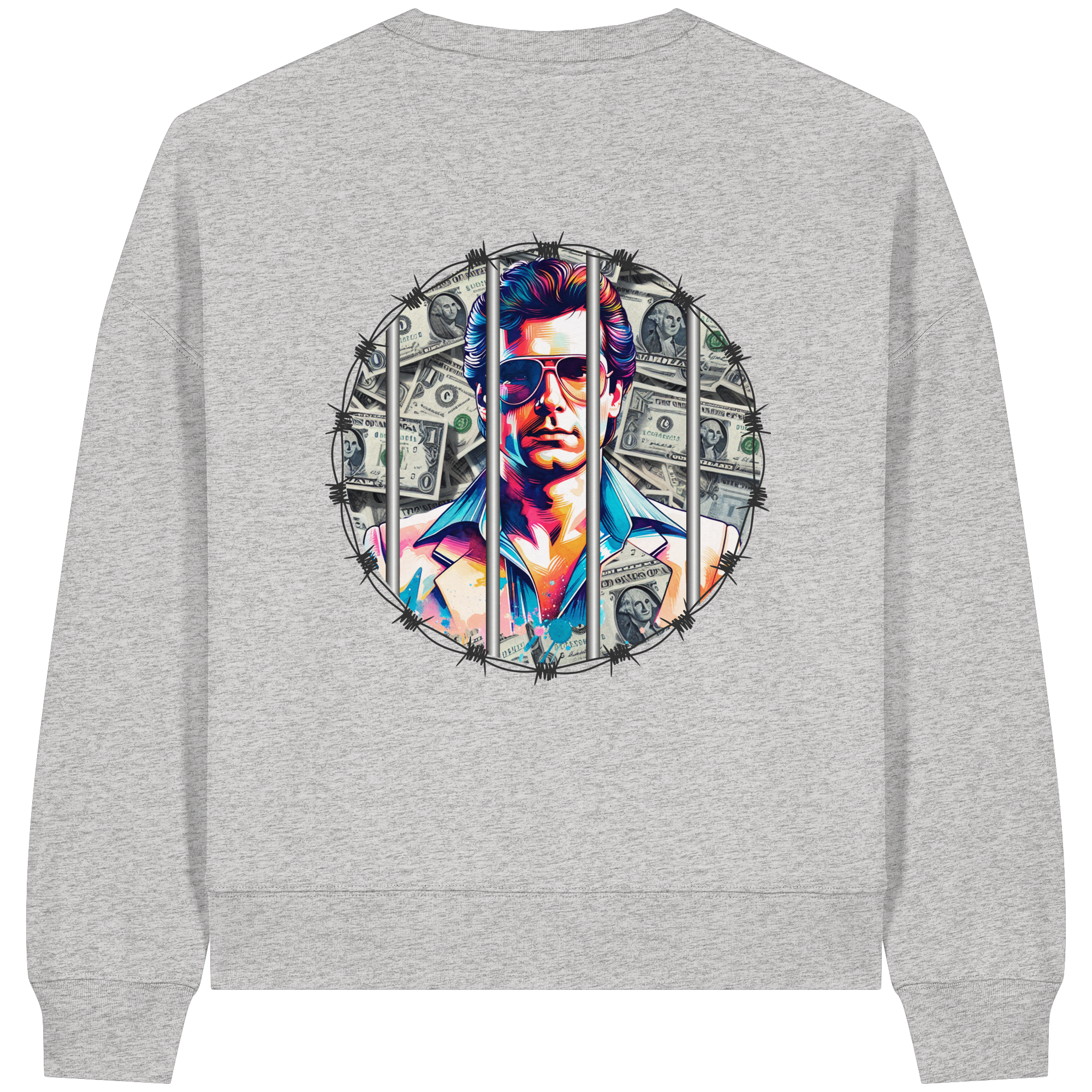 Money Maker - Womens Organic Boxcut Sweatshirt