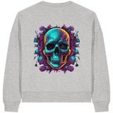 Sweat-shirt bio Boxcut pour femme Motif crâne galactique