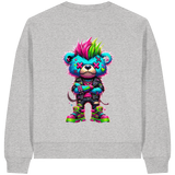 Punk Neon Teddy - Womens Organic Boxcut Sweatshirt