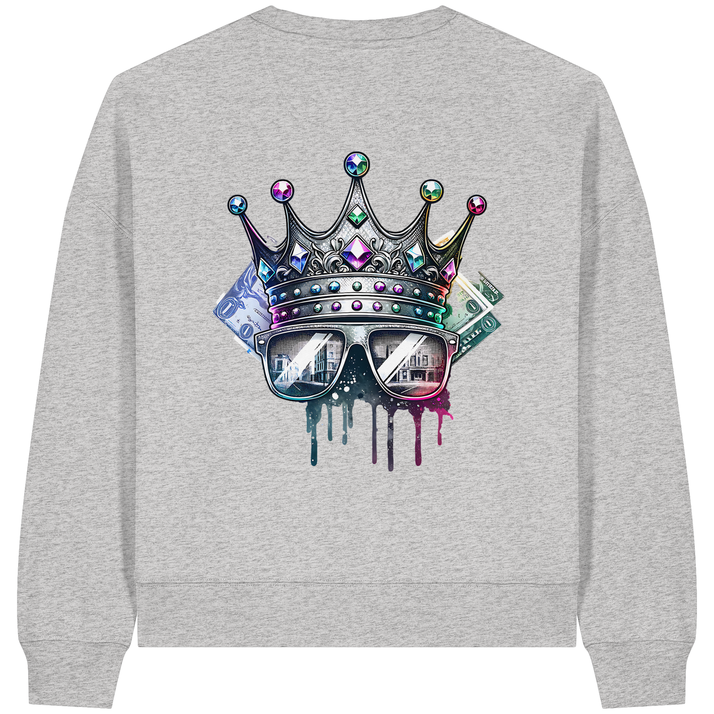 Royal Hustle - Sweat-shirt Boxcut bio pour femme