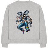 Elephant Warrior - Womens Organic Boxcut Sweatshirt