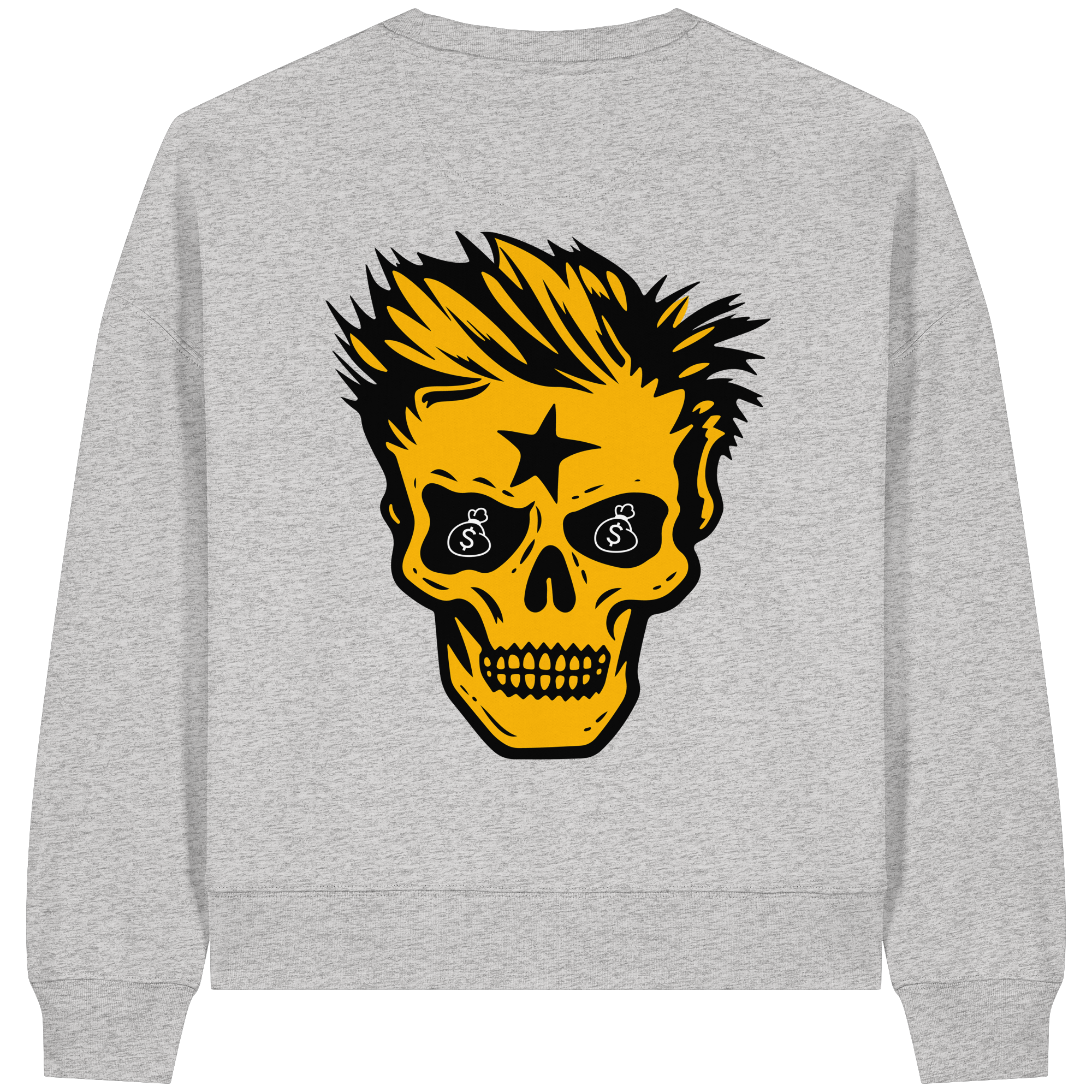 Golden Skull - Womens Organic Boxcut Sweatshirt