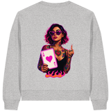 Queen of Hearts - Womens Organic Boxcut Sweatshirt