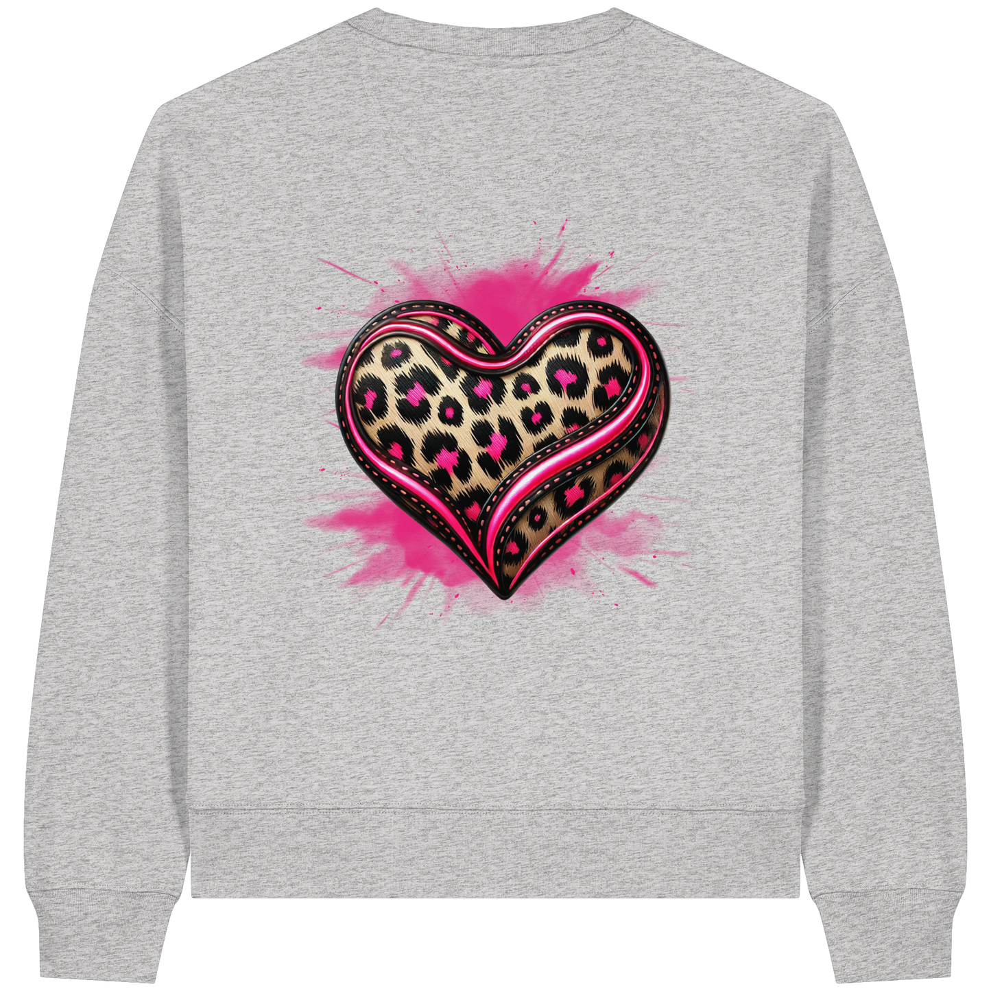 Wild Heart - Sweat-shirt Boxcut bio pour femme