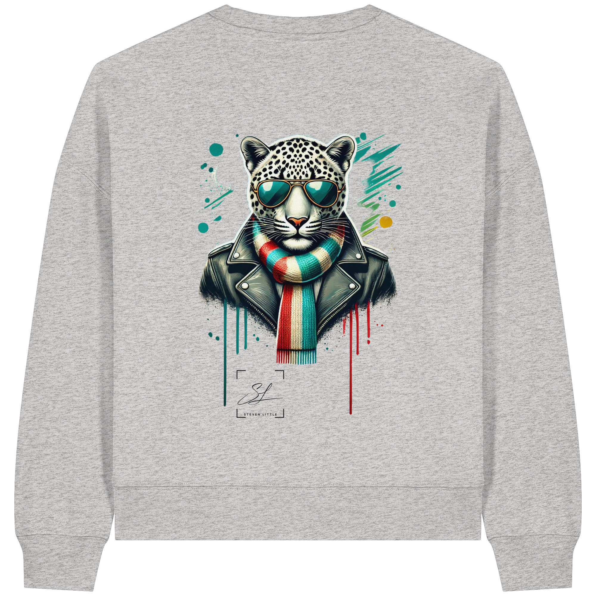 Urban Leopard - Womens Organic Boxcut Sweatshirt