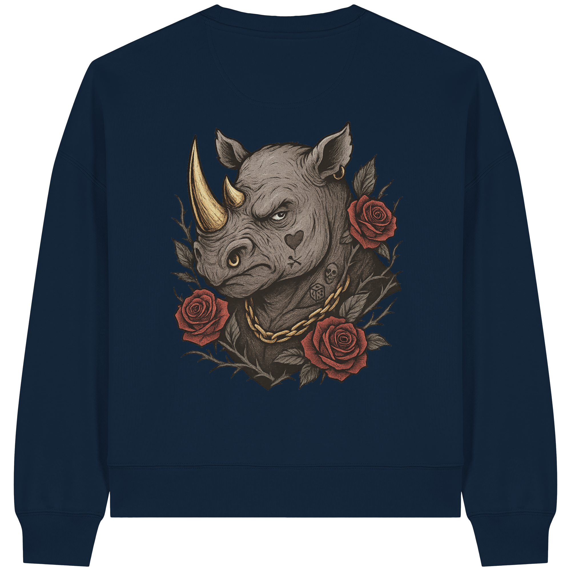 Inked Rhino - Womens Organic Boxcut Sweatshirt