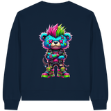Punk Neon Teddy - Womens Organic Boxcut Sweatshirt
