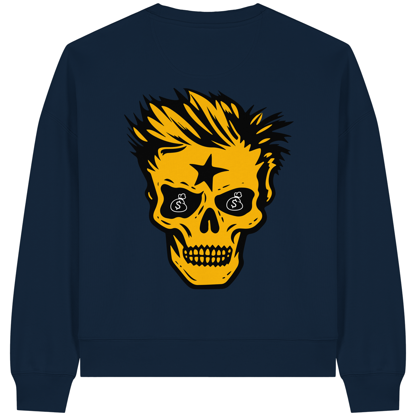Golden Skull Dreams - Womens Organic Boxcut Sweatshirt