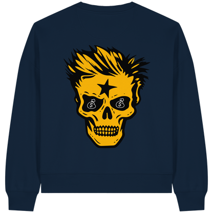 Golden Skull Dreams - Womens Organic Boxcut Sweatshirt