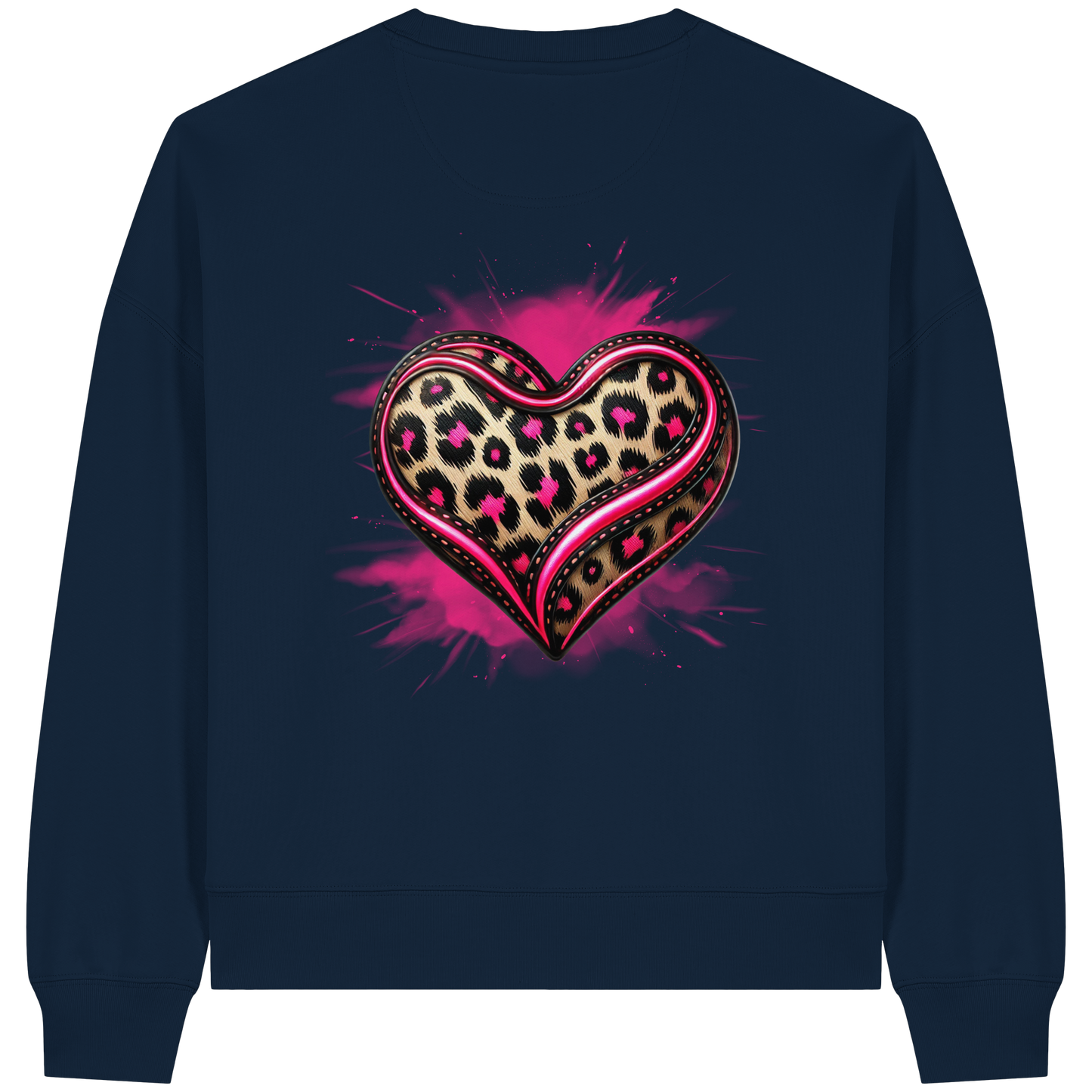 Wild Heart - Sweat-shirt Boxcut bio pour femme