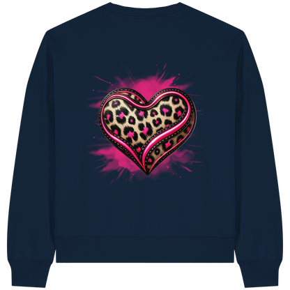 Wild Heart - Sweat-shirt Boxcut bio pour femme