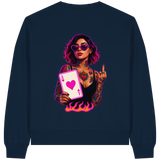 Queen of Hearts - Womens Organic Boxcut Sweatshirt