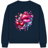 Cherry Kisses - Womens Organic Boxcut Sweatshirt