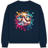 Sunset Vibes Dice - Womens Organic Boxcut Sweatshirt