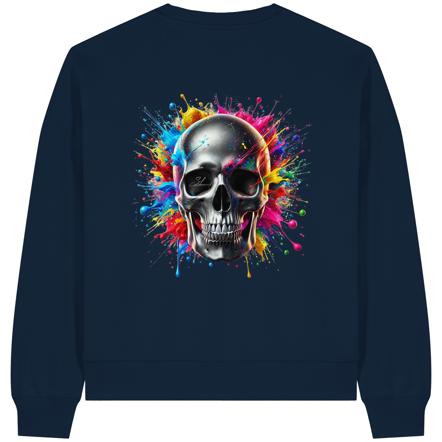 Explosion of Life - Womens Organic Boxcut Sweatshirt