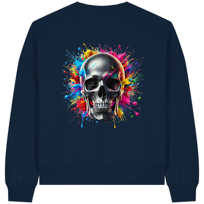 Explosion of Life - Womens Organic Boxcut Sweatshirt