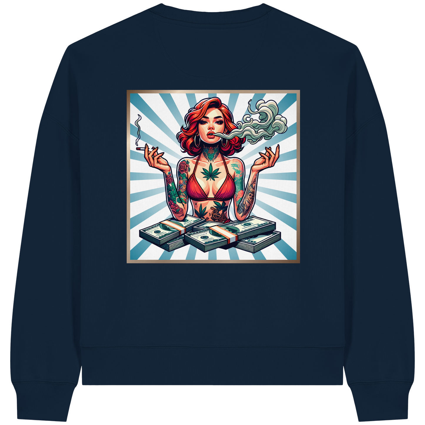 Rebel Rich - Sweat-shirt Boxcut bio pour femme