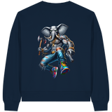 Elephant Warrior - Womens Organic Boxcut Sweatshirt