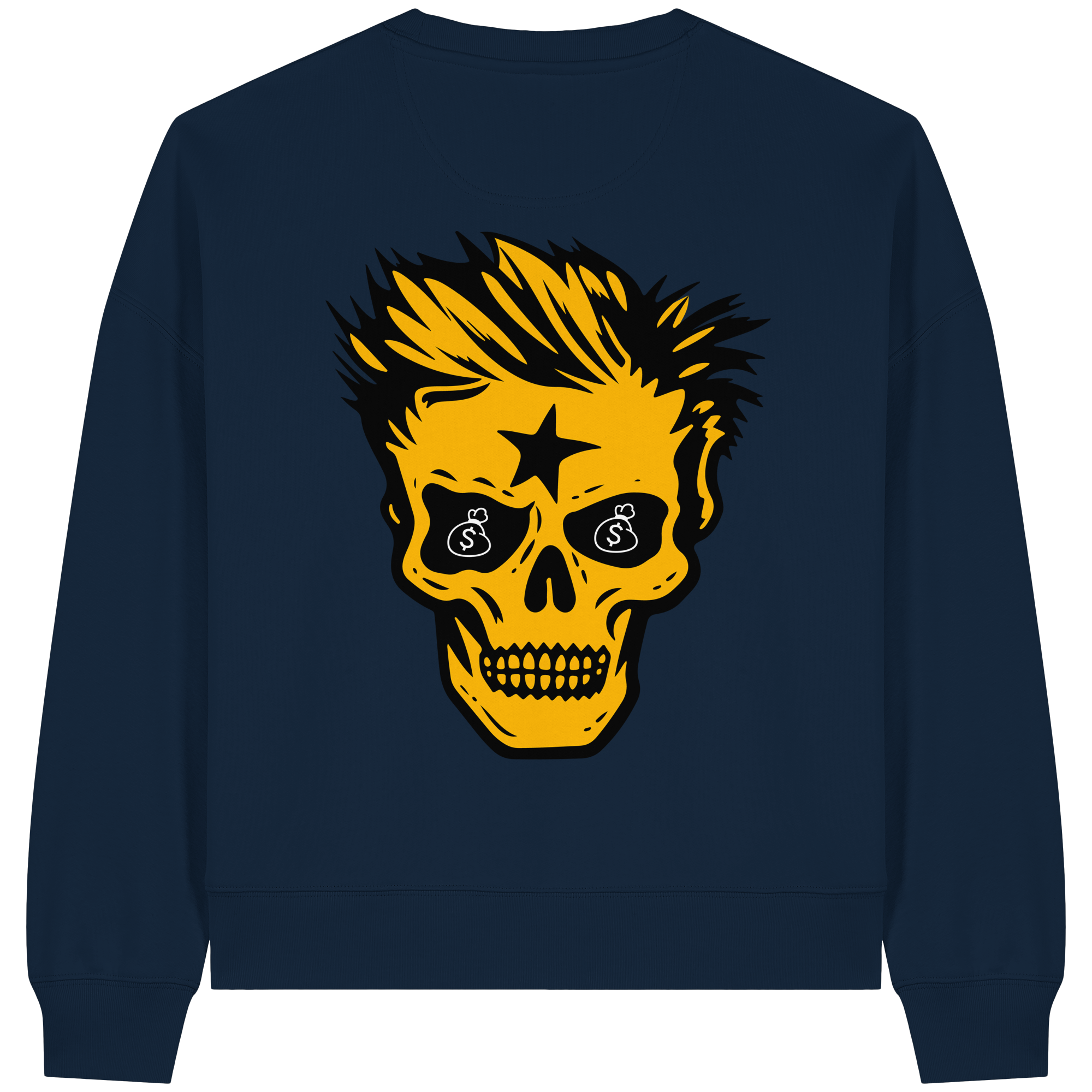 Golden Skull - Womens Organic Boxcut Sweatshirt