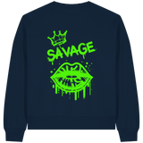 Kiss of Attitude - Womens Organic Boxcut Sweatshirt